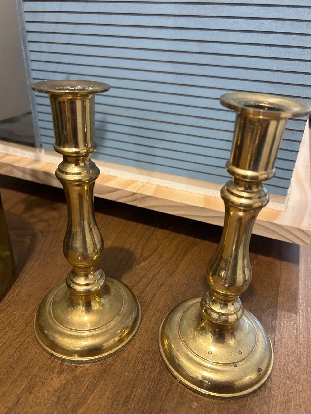 Gallery Originals Solid Brass Candlestick Holder Pair 7” Vintage